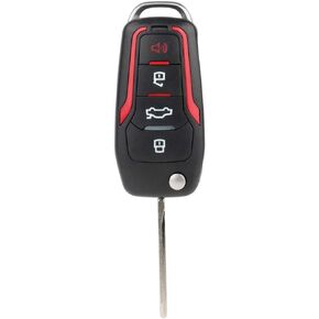 OCPTY 1 X Flip Key Entry Remote Control Key Fob Transmitter Replacement for 2005-2013 for Ford for Mustang CWTWB1U331 4 Buttons 315 Mhz 63chips