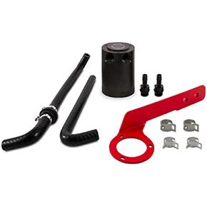 Mishimoto MMBCC-ACRD20-18PBEBK Baffled Oil Catch Can Kit, PCV Compatible With Honda Accord 2.0T 2018 + Black
