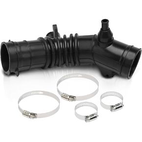 A-Premium Engine Air Intake Hose Tube W/Clamps [fits DOHC, 4Cyl 2.4L] Compatible with Toyota Camry 2002-2006 & Solara 2004-2008, Replace# 1788128140, 17881AB010