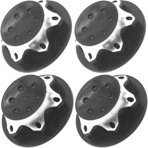 4Pcs ShareGoo Aluminium Wheel Hub Cover Nut Anti-dust Cover 17mm Self-Lock Hex Nut Adapter Compatible with Traxxas Hobao Team-C Losi HSP Redcat 1/8 RC Car Truck