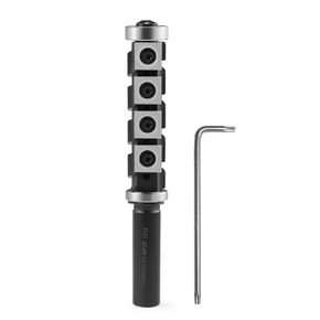 HOZLY 1/2" Shank Flush Trim Router Bit Top and Bottom Double Bearings Flush Trim Bit with Coating Pattern Template Router Bit 1/2 Flush Cut Router Bit for Woodwork Trimming