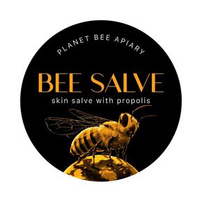 Hand Salve, Skin Care, Healing Balm, Dry Skin Salve with Beeswax and Propolis, Skin Repair, Moisturizer, All Natural, Planet Bee Apiary BEE SALVE (Original, 1oz)