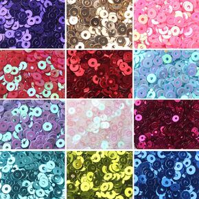 3mm Mini Tiny Flat Sequins Black Gold Colors 17500pcs Loose Sequins for Embroidery, Applique, Arts, Crafts and Embellishment