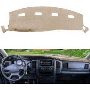 Yiz Dashboard Cover Dash Mat Pad Custom Fit for 2006-2008 Dodge Ram 1500 2500 3500,2009 Ram 2500 3500 4500 5500,2010 Ram 4500 5500 Without Cutout for Dash Speakers (06-08 Dark Gray) J16