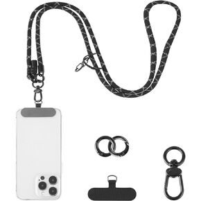 Amaxiu Adjustable Phone Crossbody Lanyards, Thick Nylon Phone Lanyard Strap Around the Neck
