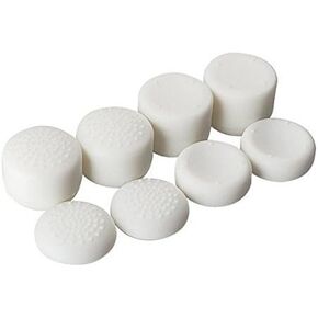 Analog Controller Raised Thumb Stick Grips Thumbsticks Joystick Cap Cover for PS4, PS3, Switch Pro, Xbox one, Xbox 360, Wii U, PS2 Controller (Pack of 8 pcs White)