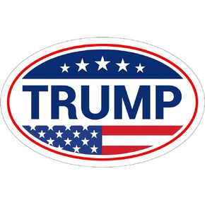*Oval Car Magnet* Trump Bumper Sticker Magnet O127