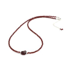 Natural Blue Sapphire Beaded Gemstone Choker Necklace,Faceted Beads With Raw, Birthstone Necklace, Energy Healing Crystal, Gift For Her, 925 Sterling Silver Jewelry 18 Inch (blue sapphire)