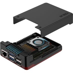 Argon NEO 5 BRED for Raspberry Pi 5 | Aluminum case with Built-in Fan