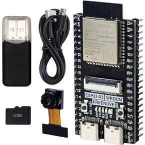 FREENOVE ESP32-S3-WROOM CAM Board (Compatible with Arduino IDE), Onboard Camera Wireless, Python C Code, Detailed Tutorial, Example Projects