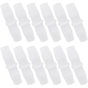 Plastic Hose Barb Fitting, 3/4" x 3/4" Pipe Connectors, Barbed Splicer Mender Joint Adapter Union Fitting, 6 Pcs