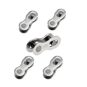 Bicycle Chain Master Link Reusable Bike Chain Connecting Link, for 10 Speed, Road Bicycle and Mountain Bike, Metal Bike Master Link, Bicycle Chain Missing Link Connector, 5 Set Pack Silver