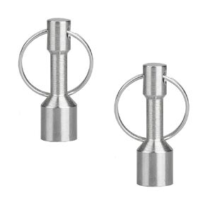 Keychain Magnet Tester for Gold, Silver, Jewelry & Precious Metals with Rare Earth Neodymium Magnets 2 Pack