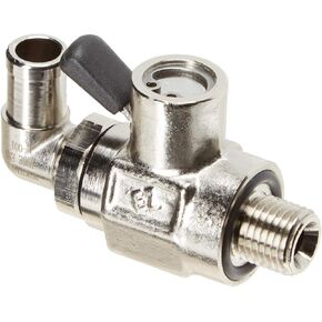 EZ-103(12mm-1.25) EZ Oil Drain Valve with removable L-Shape Hose End Combo