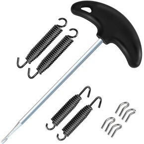 Motorcycle Exhaust Pipe Spring Puller Installer Hook Tool with Exhaust Pipe Springs 67MM 75MM Swivel Hook
