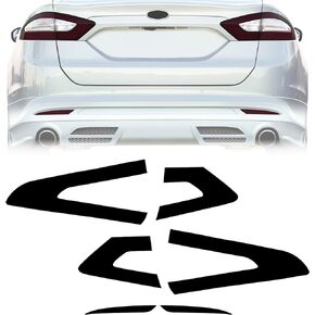 NDRUSH Blackout Taillight Vinyl Tint Film Precut Light Cover Overlay Tail Light Reflector Wrap Compatible with Ford Fusion 2013 2014 2015 2016