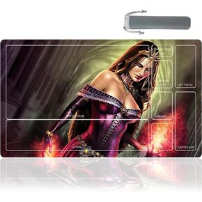 MTG Playmat Table Mats Size 60X35 cm Mousepad Compatible for MTG RPG CCG Trading Card Game Play mats Original Play Mat Art Designs & Accessories (10)