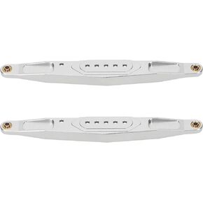 RCAWD Aluminum Rear Lower Trailing Arms LOS234003 for 1-10 Losi Baja Rey Hammer Rey U4 Upgrade Parts (Silver)