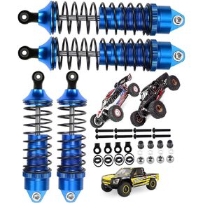 جزء ممتص الصدمات RC لـ 1/10 Losi Lasernut U4، Tenacity DB Pro، TENACITY TT Pro 4WD SCT، 4 قطع من الألومنيوم الأمامي والخلفي الكبير لصدمات RC، 90 مم 100 مم قفزات معدنية، #LOS233011، أزرق داكن