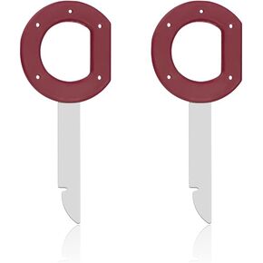 Sylvil 2PCS Radio Removal Tool Key, Radio Removal Tool Set with Easy Grip Handles, Vehicle Stereo Single & Double DIN Replacement Key for 1C0-051-530 T87P-19061-A, Car Accessories