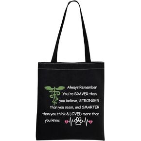 MBMSO Vet Tech Gifts Veterinarian Tote Bag Vet Assistant Gifts Veterinary Student Gifts Reusable Canvas Shopping Grocery Bag