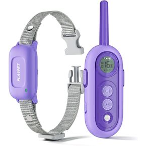 Dog Shock Collar, 2000FT Dog Training Collar with Remote, 3 Training Modes, Beep, Vibration, Shock, IPX7 Waterproof, Rechargeable Electric Shock Collar for Small Medium Large Dogs