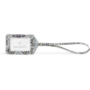 Vera Bradley Cotton Luggage Tag, Soft Sky Paisley