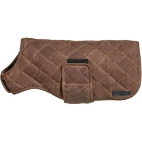 Embark Pets Wax Dog Jacket - Dog Coat to Keep Cozy on Cold Winter Days, Made from Cotton & Polyester, Water Resistant Dog Jackets for Large Dogs, Our Dog Winter Coat Comes in 4 Sizes (X-Large, Brown)