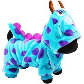 Pet Clothes - Dog Cat Puppy Jacket Apparel Soft Coral Fleece Material Jumpsuit Winter Coat with Hat Coat Hoodie for Teddy Dog Pet Plush Outfit, Blue (XX-Small)
