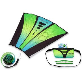 Prism Kite Technology Sinewave Aurora Mesmerizing Parafoil Kite Ready to Fly with 200 Foot Line and Removable 20 Foot Matching Tail