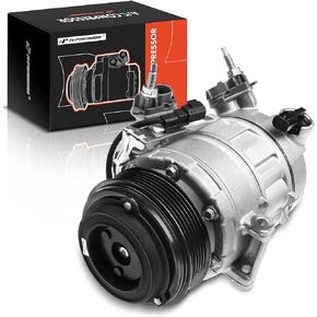 A-Premium Air Conditioner AC Compressor with Clutch Compatible with Ford Explorer Flex Taurus, Lincoln Continental MKS MKT MKZ