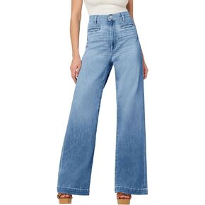 PLNOTME Womens High Waisted Wide Leg Jeans Loose Boyfriends Trendy Casual Denim Pants