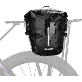 Rhinowalk Bike Pannier Bag 7L Waterproof Bicycle Rear Rack Bag With Shoulder Strap for Touring Cycling