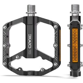 Bike Pedals - 9/16" Bicycle Pedals Platform - 3 Sealed Bearing Bike Pedals, Lightweight Plat Pedals for Road Mountain BMX City Bike