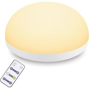 LEDIKON Rechargeable Baby Night Light for Nursery with Remote and Timer - Portable and Touch Control Night Light Lamp for Breastfeeding,Dimmable with 2 Colors Changeable