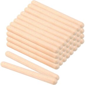 TAICHEUT 48 Pieces Rhythm Music Sticks, 8 Inch Music Lummi Wood Sticks Classical Natural Hardwood Claves Musical Percussion Instrument, Suitable for Music Lovers, Musician