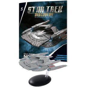 Eaglemoss Star Trek Discovery مجموعة المركبات الفضائية الرسمية: #05 الولايات المتحدة. نسخة طبق الأصل من سفينة أوروبا NCC-1648، متعددة الألوان in Kuwait