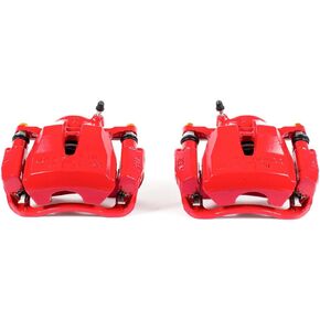 Power Stop Front S3194 Pair of High-Temp Red Powder Coated Calipers