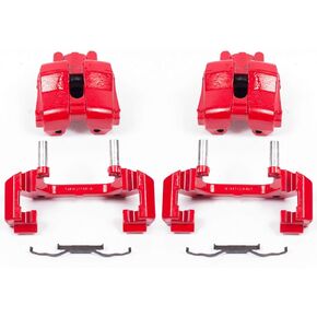 Power Stop Front S5276 Pair of High-Temp Red Powder Coated Calipers