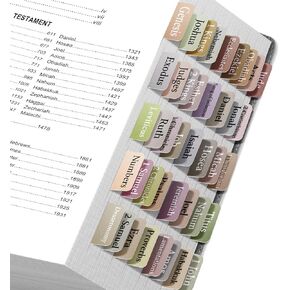 GOTIDEAL Bible Tabs-90 Tabs, Plastic Laminated Bible Tabs for Men, Large Print Bible Tabs for Study Bible, Index Tabs for Old and New Testament, Bible Labels Tabs- Earthy Brown