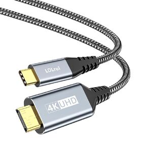 LDLrui 4K USB C to Mini HDMI Cable 3.3FT, Supports 4K@60Hz, 2K@120Hz, High Speed Type-C to Mini HDMI Uni-Directional Cord, for Steam Deck, ROG Ally, Laptop, MacBook, KYY, ARZOPA, MNN Portable Monitor
