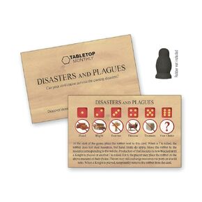 Disasters and Plagues Robber Scenario compatible with Catan's Settlers of Catan