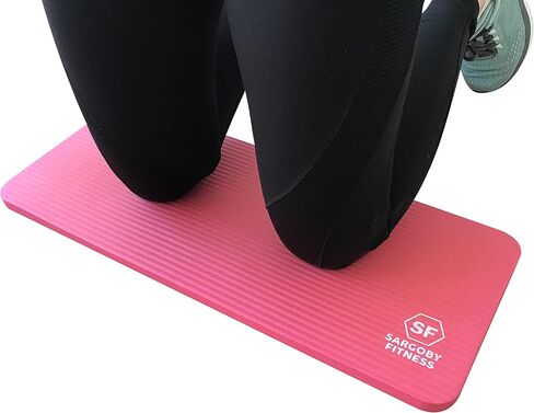 Sargoby Fitness Yoga Knee Pad 0.6 inch Thick Pilates Yoga Knee Pads Cushion to Provide support to knee cushion Elbows Forearms & Wrists Workout Knee Pads in Saudi Arabia