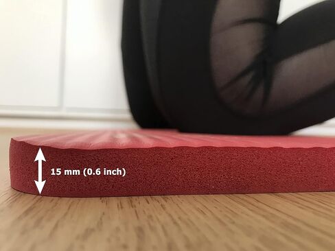 Sargoby Fitness Yoga Knee Pad 0.6 inch Thick Pilates Yoga Knee Pads Cushion to Provide support to knee cushion Elbows Forearms & Wrists Workout Knee Pads in Saudi Arabia