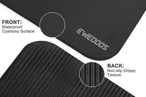 Ewedoos Yoga Knee Pads Cushion Yoga Mat Thick Kneeling Pad for Joints for Fitness, Travel, Meditation 24''x9''x0.6'' - Complement Your Yoga Mat in Saudi Arabia