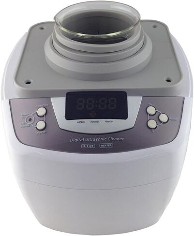 منظف ​​بالموجات فوق الصوتية iSonic P4810، 2.1Qt/2 L، مع مجموعة حامل أكواب فردية سعة 1000 مل لفيتامين C الشحمي in Kuwait