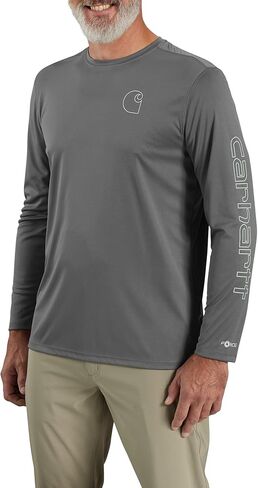 Carhartt Men’s Force Sun Defender Lightweight Long-Sleeve Logo Graphic T-Shirt in Saudi Arabia