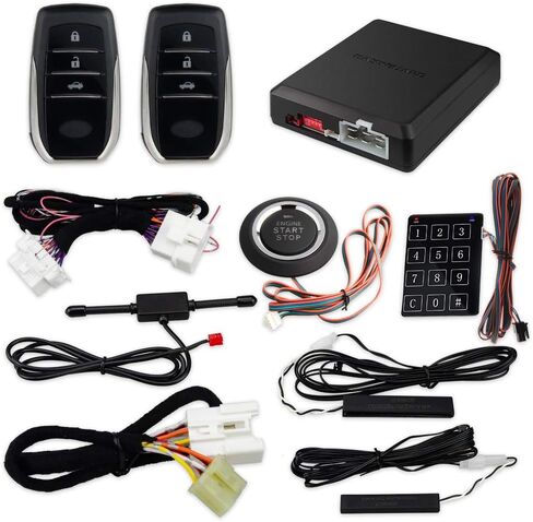 EASYGUARD EC002PP-T2-A0610 قابس تشغيل عن بعد PKE زر تشغيل سلبي للدخول بدون مفتاح مناسب لمحرك الغاز Toyota Highlander 09-14/ Camry 06-17/ reiz 06-11 & 13-17/ Tundra 10-19 in Saudi Arabia