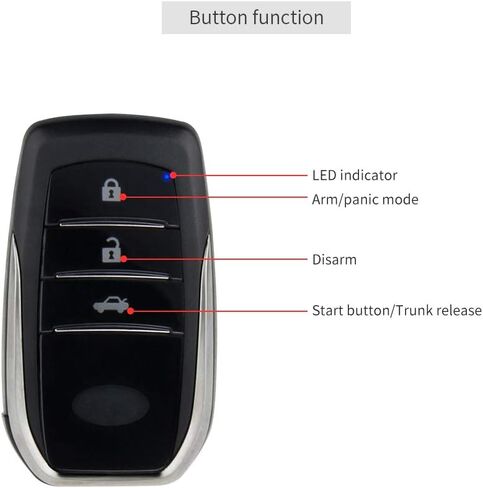 EASYGUARD EC002PP-T2-A0610 قابس تشغيل عن بعد PKE زر تشغيل سلبي للدخول بدون مفتاح مناسب لمحرك الغاز Toyota Highlander 09-14/ Camry 06-17/ reiz 06-11 & 13-17/ Tundra 10-19 in Saudi Arabia