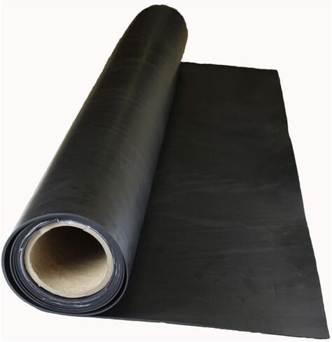 Rubber Roll, Neoprene Economy Grade, Rubber Width 24 in, Rubber Length 4 ft, Rubber Thickness 1/16 in, 50A, Adhesive Backing in Saudi Arabia